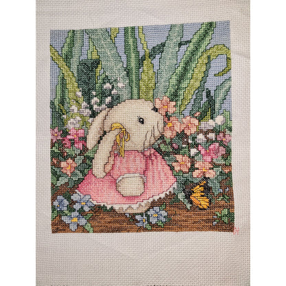 Unframed Vintage Cross-stitched Pieces