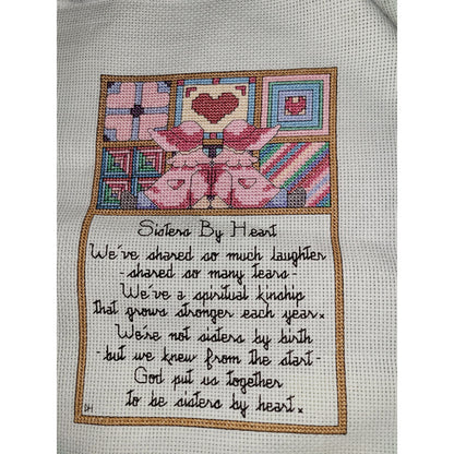 Unframed Vintage Cross-stitched Pieces