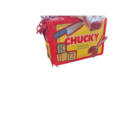 Unleash the Playful Terror: Loungefly Child's Play Chucky Good Guys Tool Chest Figural Crossbody Bag